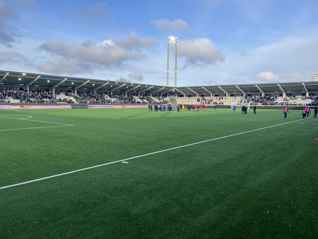Bild från matchen mellan IFK Göteborg och Skövde AIK.
